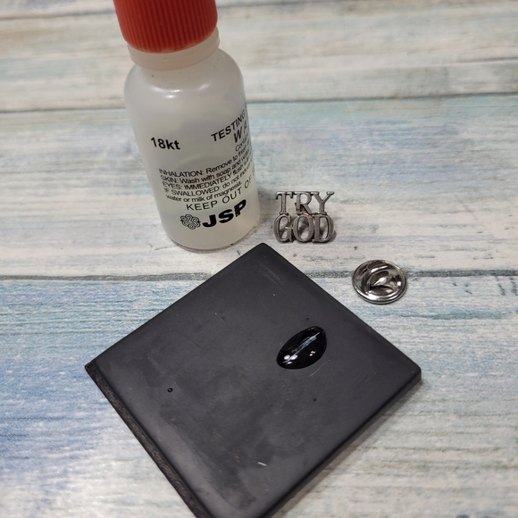 Tiffany & Company Sterling TRY GOD Pin. - Picture 9 of 9